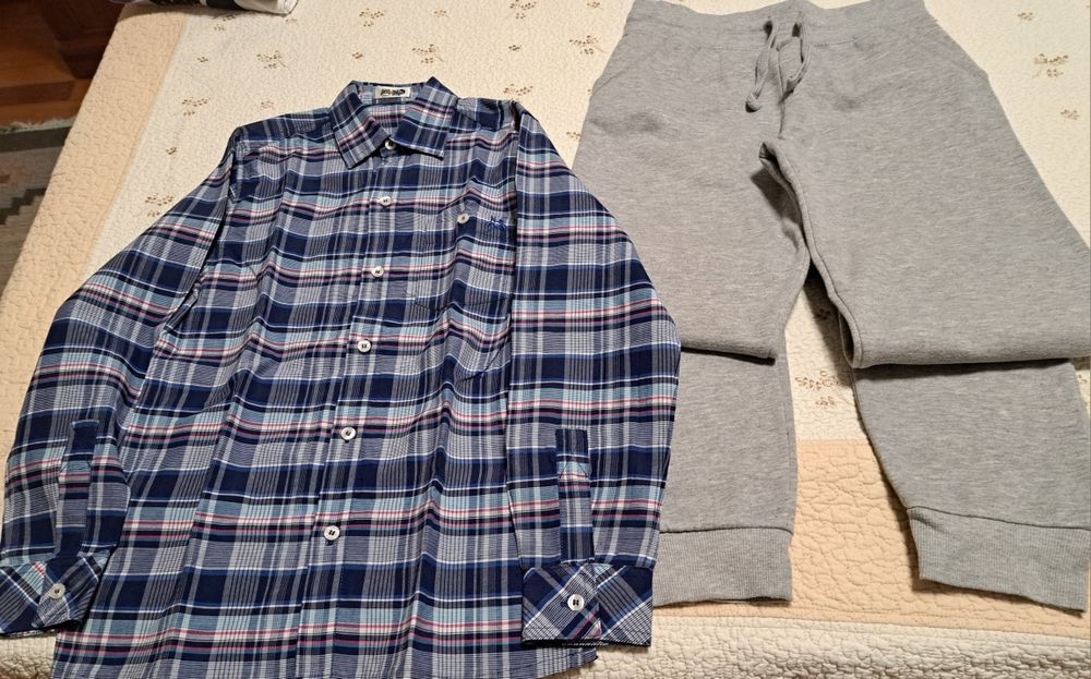 Conjunto 6 T-shirt 1 camisa 1 calça de Treino  -Rapaz T.13 e T.14