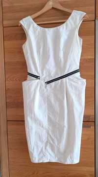 Sukienka biała letnia Simple - 34
