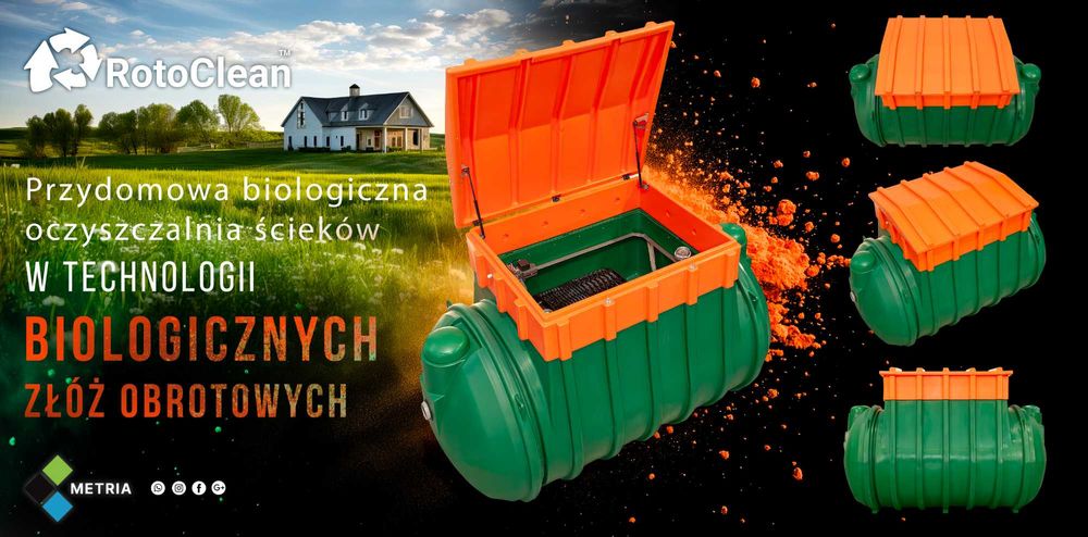 Przydomowa biologiczna oczyszczalnia oczyszczalnie ścieków RotoClean 6