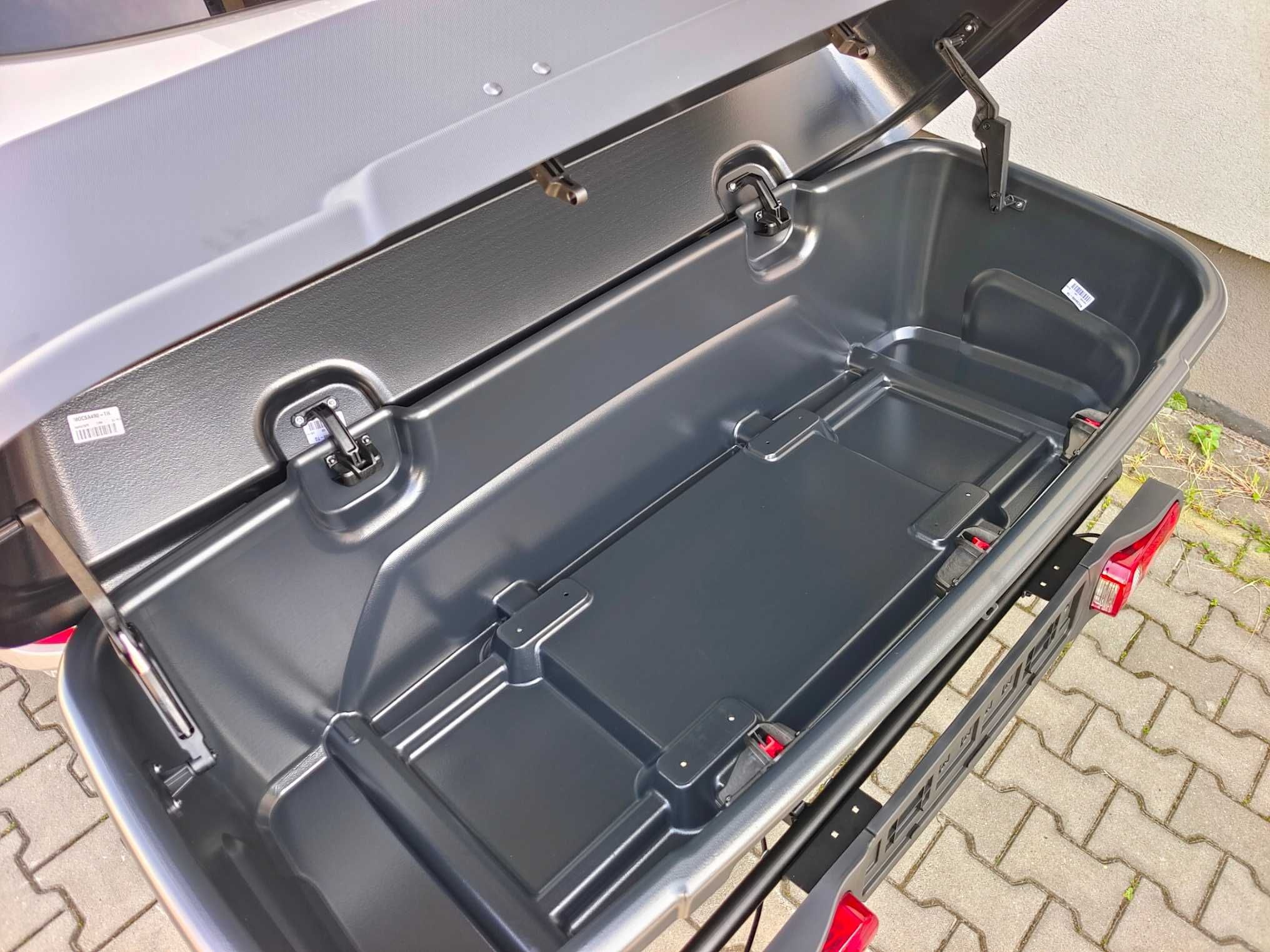 Duży box bagażowy kufer na hak 410 l na platformę Modula Re-Cargo