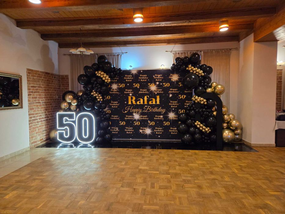 Ścianki do zdjęć,dekoracja przyjęć,girlandy balowe,