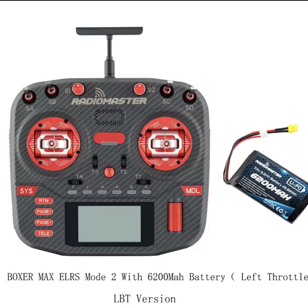 Новий пульт керування RadioMaster Max Red ELRS M2 з ЧПУ AG01