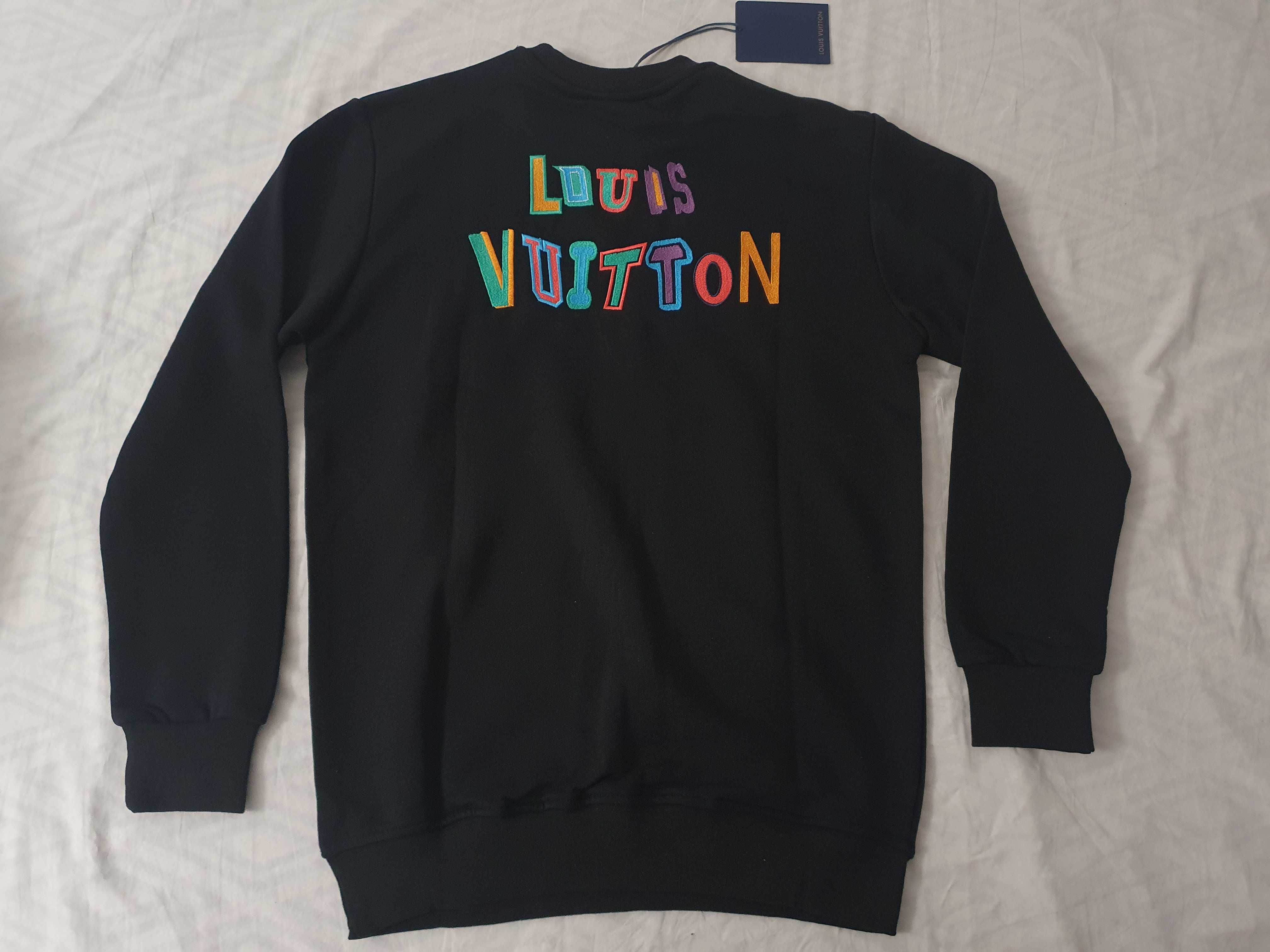 NOWA męska bluza Louis Vuitton bluzka LV klasyk bluza czarna M