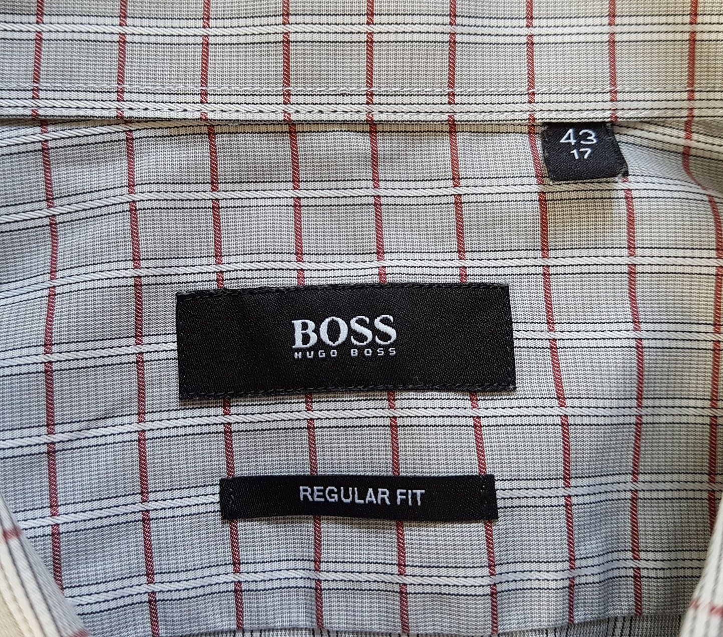 HUGO BOSS рубашка regular fit в клетку Оригинал XL 17 - 43