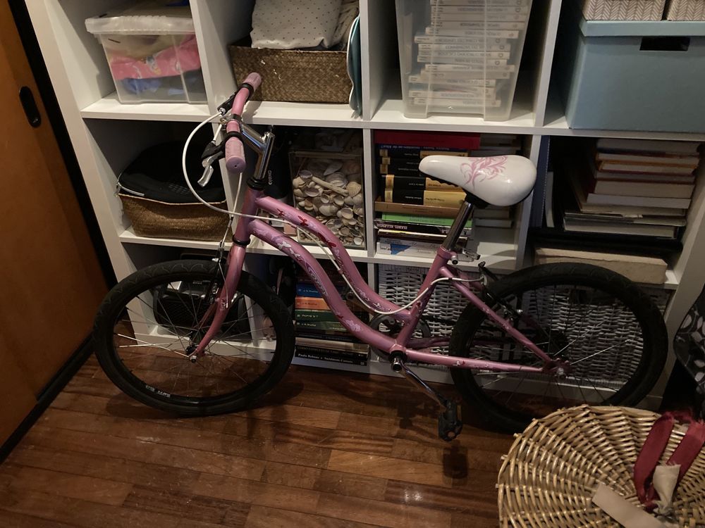 Bicicleta rosa roda 20