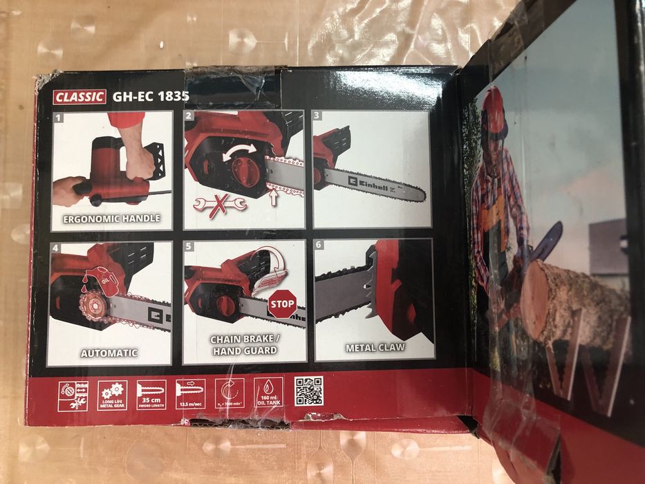Пила ланцюгова електрична Einhell GH-EC 1835