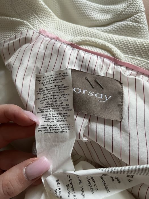 Biała marynarka orsay 36