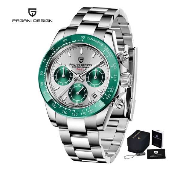 Zegarek Zegarek Pagani Design 2024 pd-1644 kwarcowy zielony SPORT