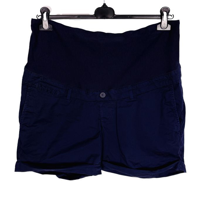 Granatowe szorty ciążowe z panelem 3XL 46 H&M Mama