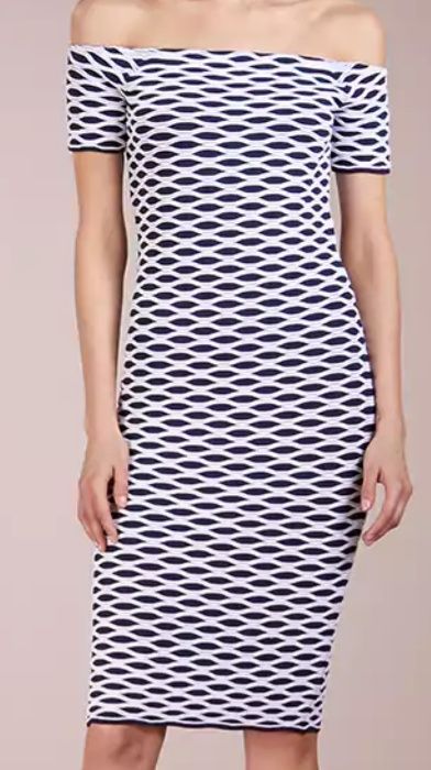 Sukienka Michael Kors najnowsza kolekcja XS etui ottoman true navy