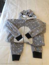 Macacão polar com capuz - pijama