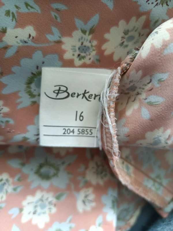 Vintage Koszula Bluzka Crop Top Duży Rozmiar Berkertex Rozmiar 44
