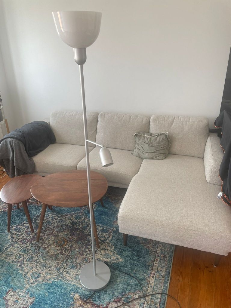 2x Candeeiros de pé IKEA Hektogram + lâmpadas incluídas