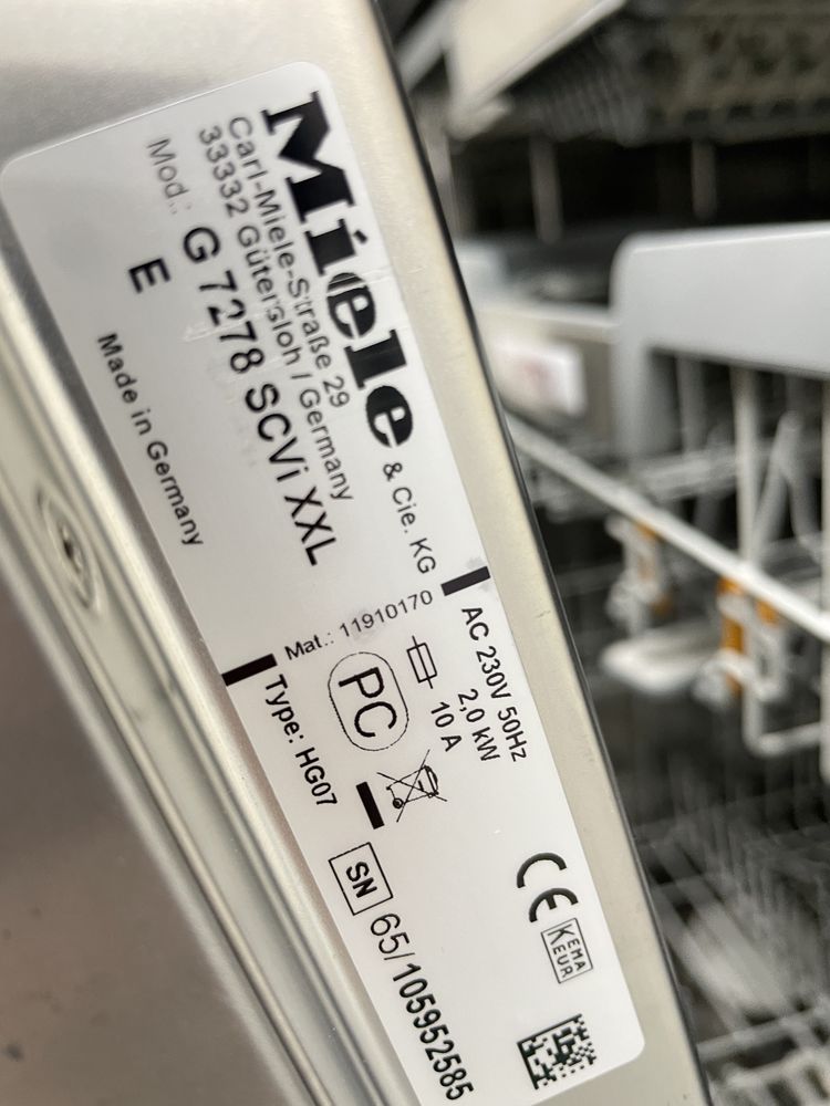 Вбудована посудомийна машина G 7278 SCVi XXL