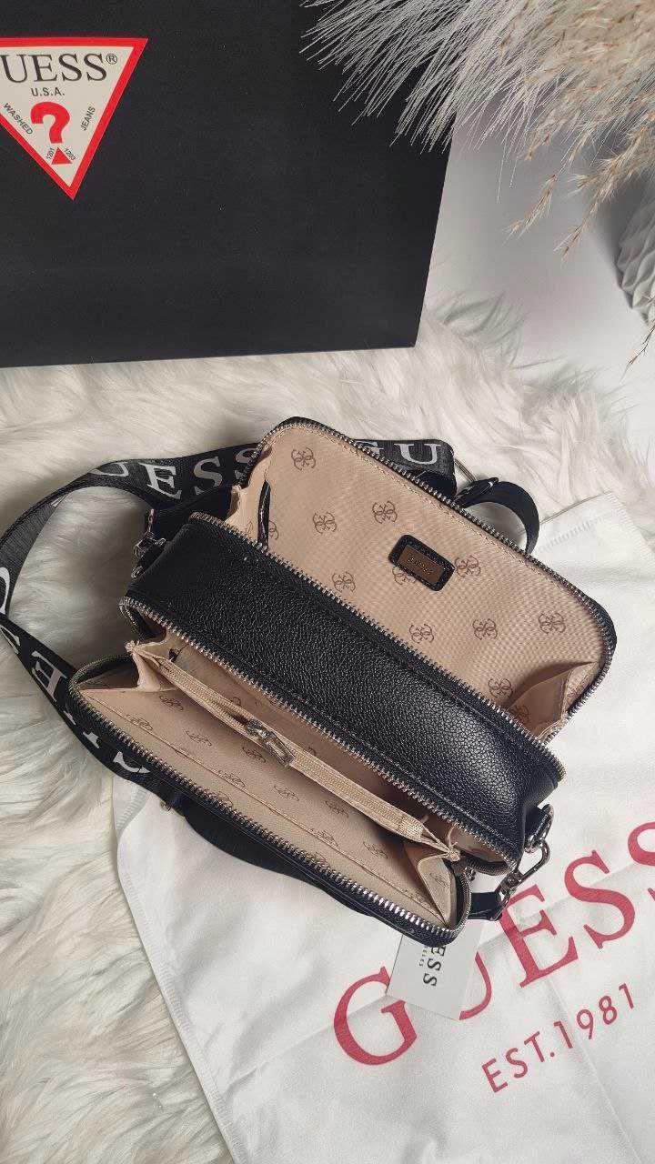 Сумка Guess Crossbody Black. Жіноча сумка Кроссбоді гесс