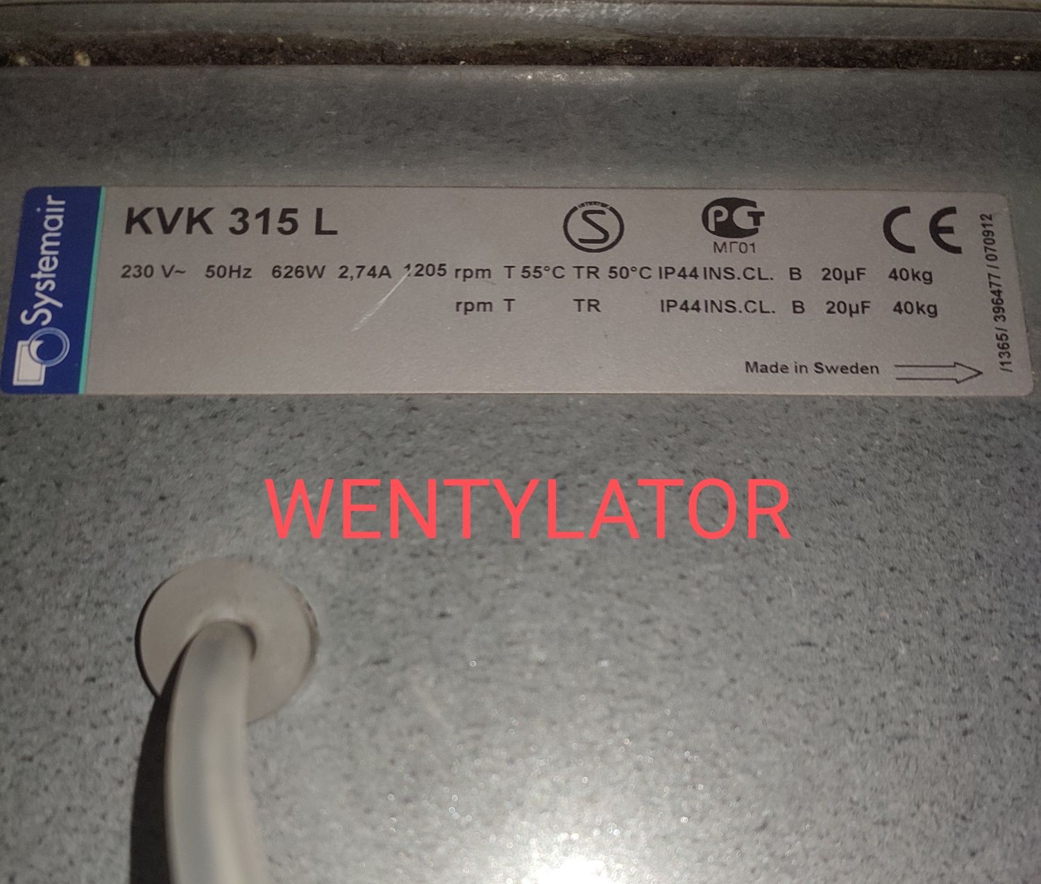 Wentylator kanałowy Nagrzewnica Filtr Systemair