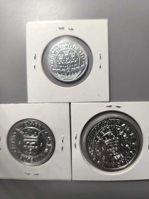 Conjunto de 3 Moedas Comemorativas em Prata — XVII Exposição (1983)