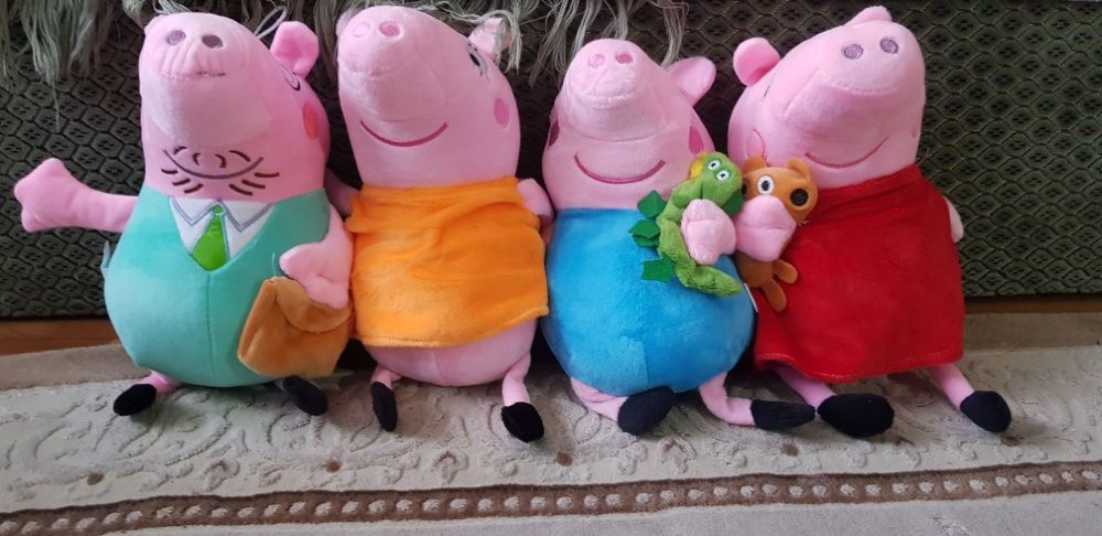 Игрушка Свинка Пеппа/Джордж 30см Peppa мама плюшевая семья/папа свин