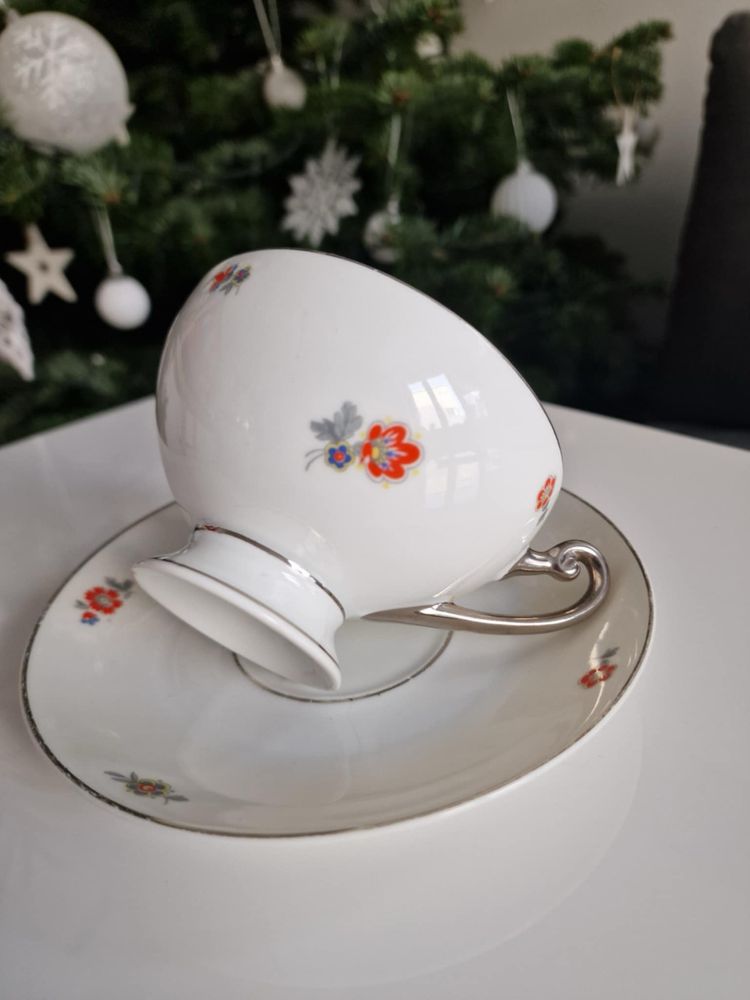 Przedwojenny zestaw kolekcjonerskiej porcelany - GIESCHE