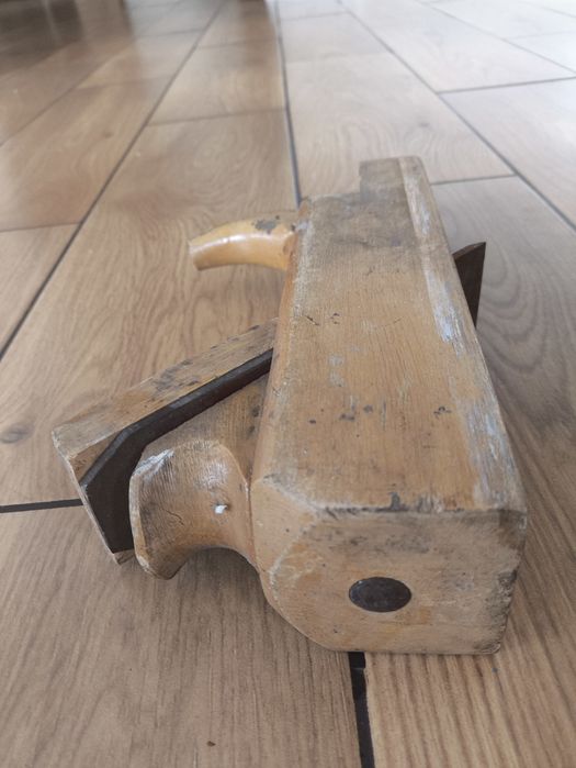 Hebel strug drewniany ręczny retro prl
