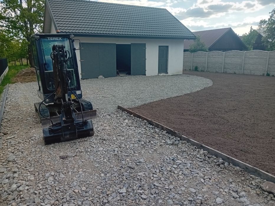 Usługi minikoparka ładowarką