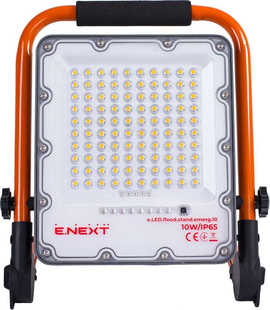 E.NEXT Reflektor Lampa LED z akumulatorem przenośny 10W 600 lm IP 65