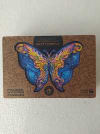 Drewniane puzzle motyl rozmiar S 108 el