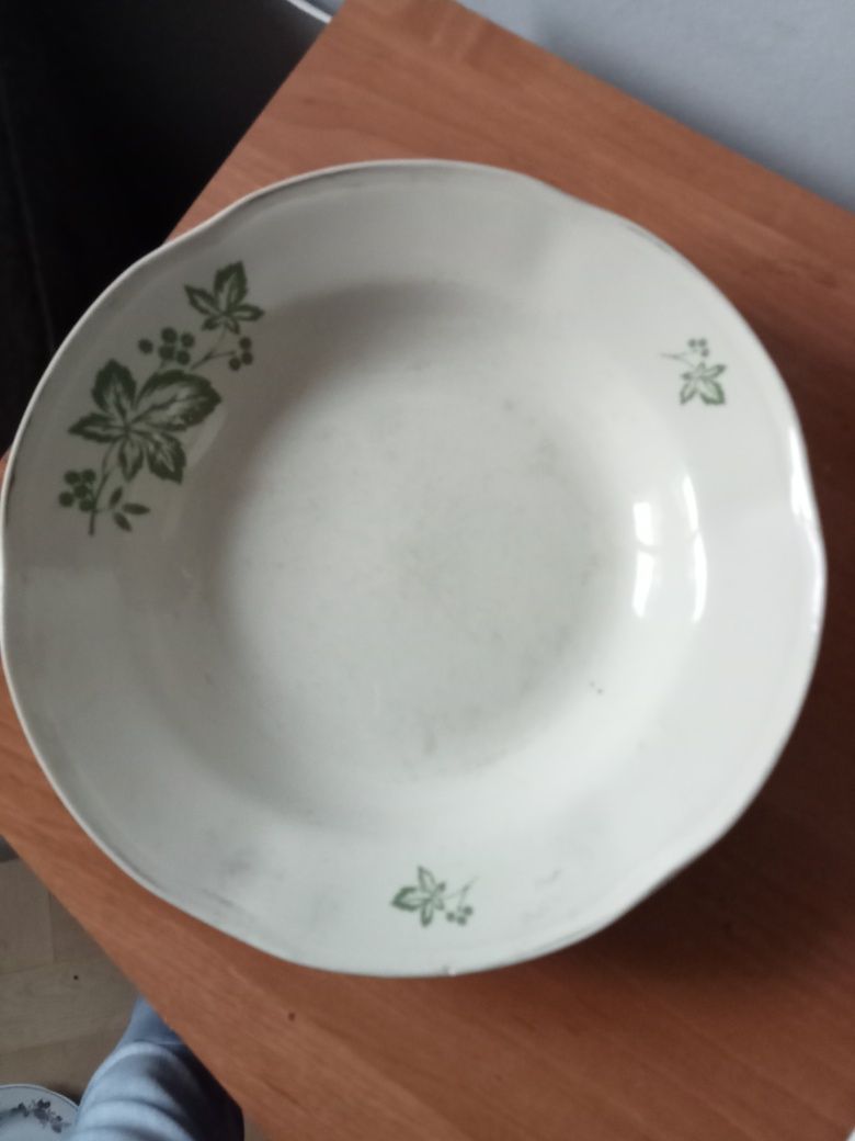 Dwa talerze porcelana PRL