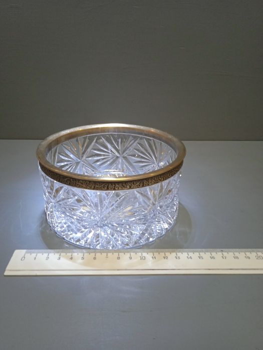 Продам вазу хрусталь мельхиор СССР