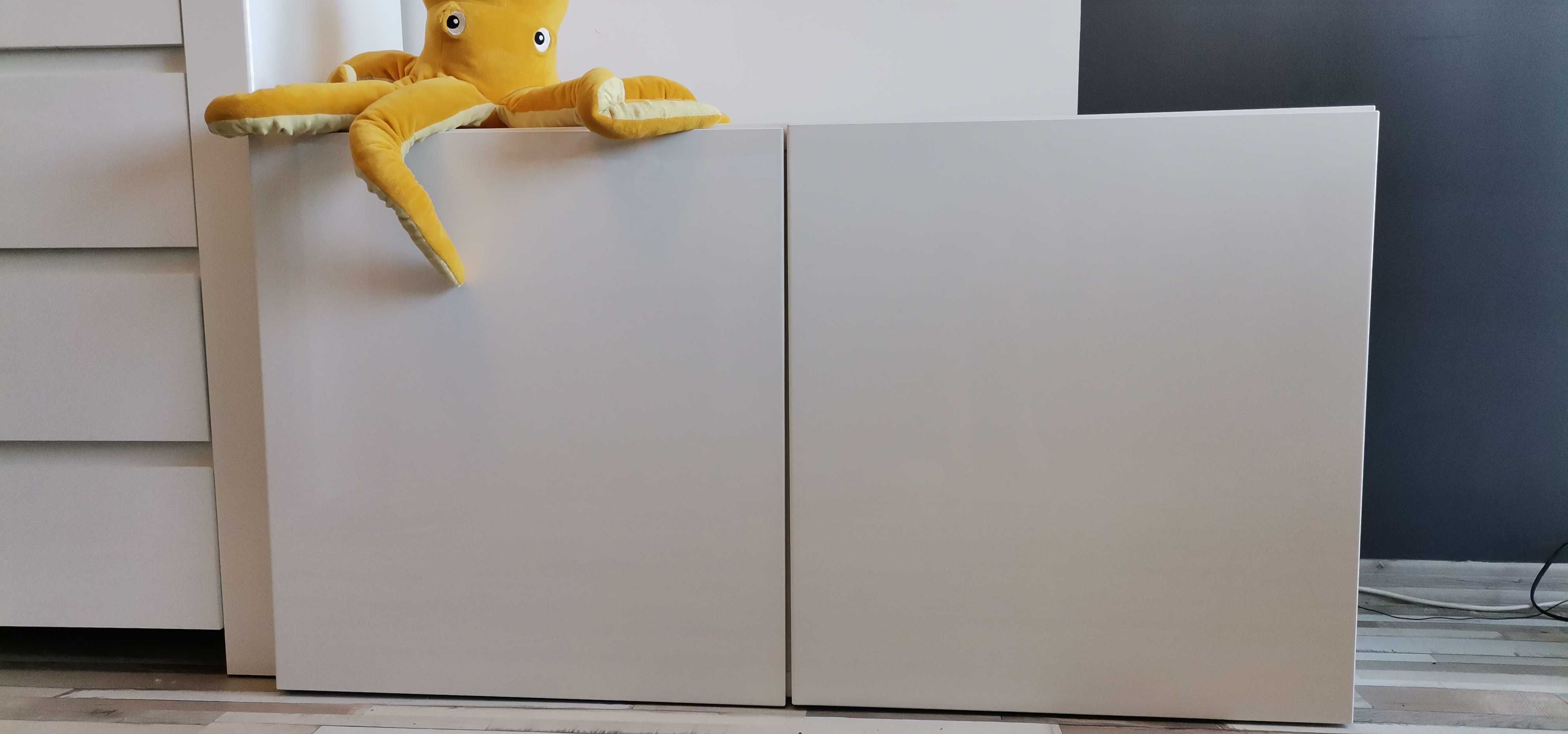 Szafka z drzwiczkami biała / połysk 120x42x64cm BESTA Ikea