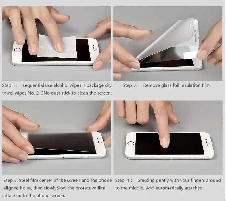 Peliculas de gel e vidro para telemoveis