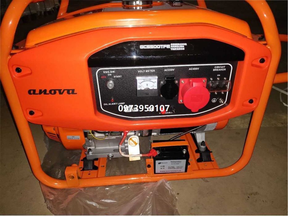 Генератор Anova GC 5500 TFE 5.5 kW / 6.8 kVA 220 / 380 V Бензин 3 фази