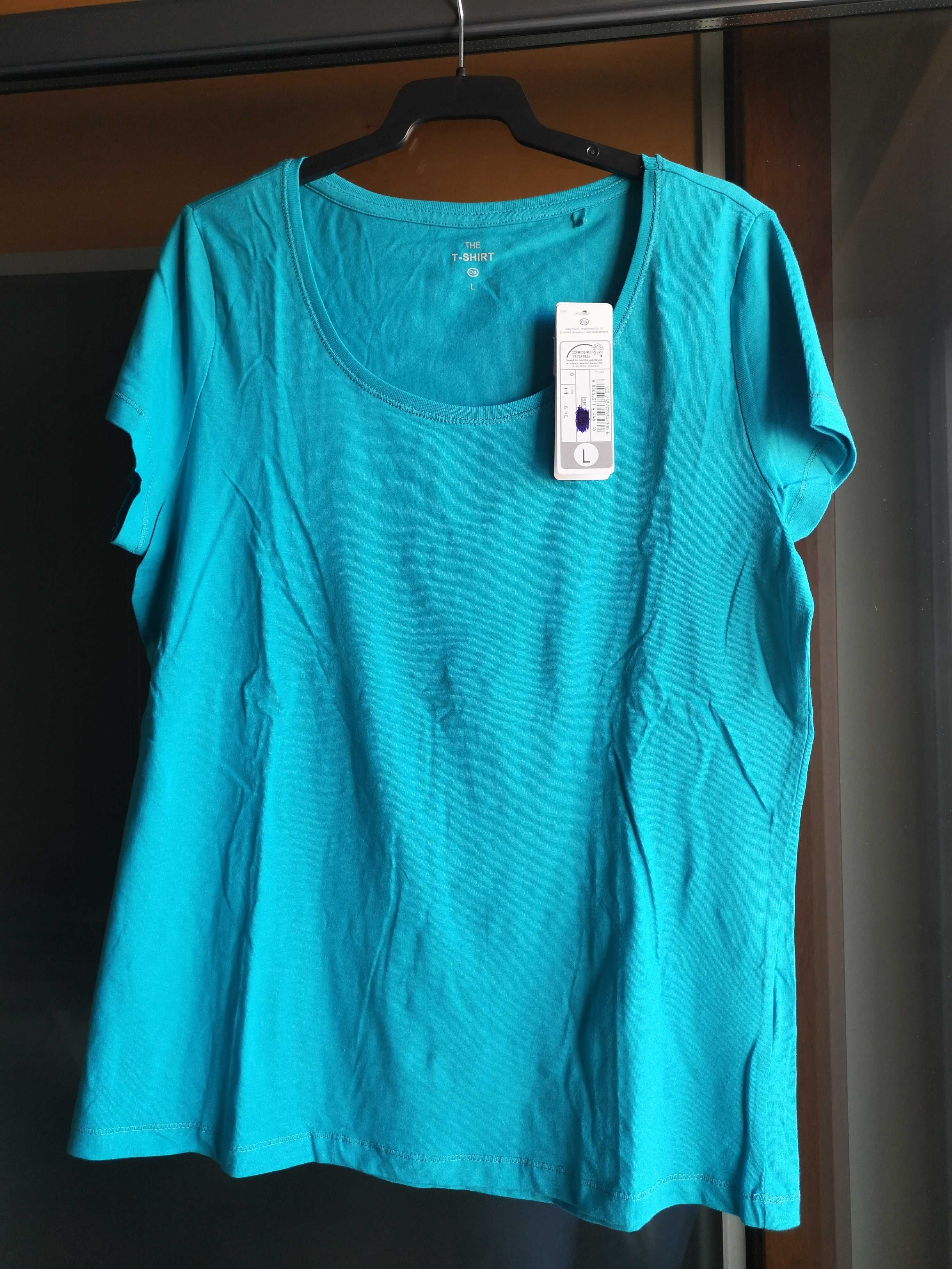 T-Shirt Azul, nova, C&A, L