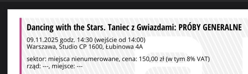 Bilety na Taniec z Gwiazdami