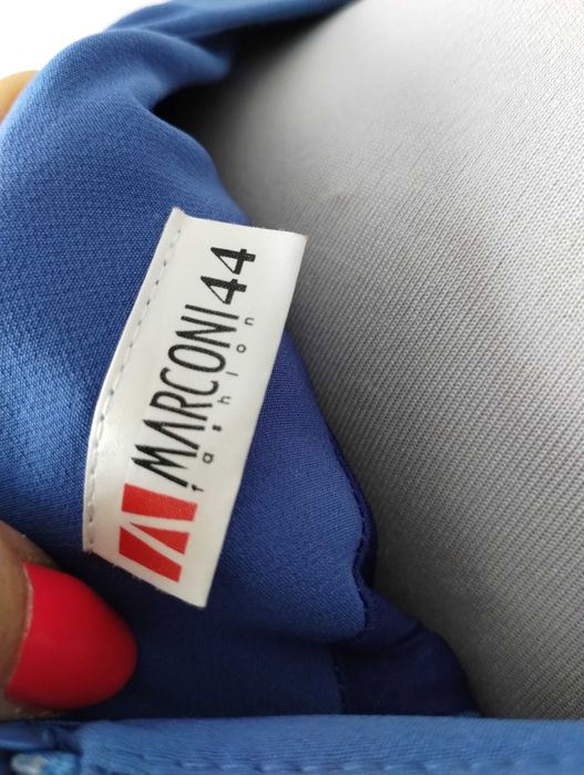 Sukienka chabrowa/niebieska 44 marconi