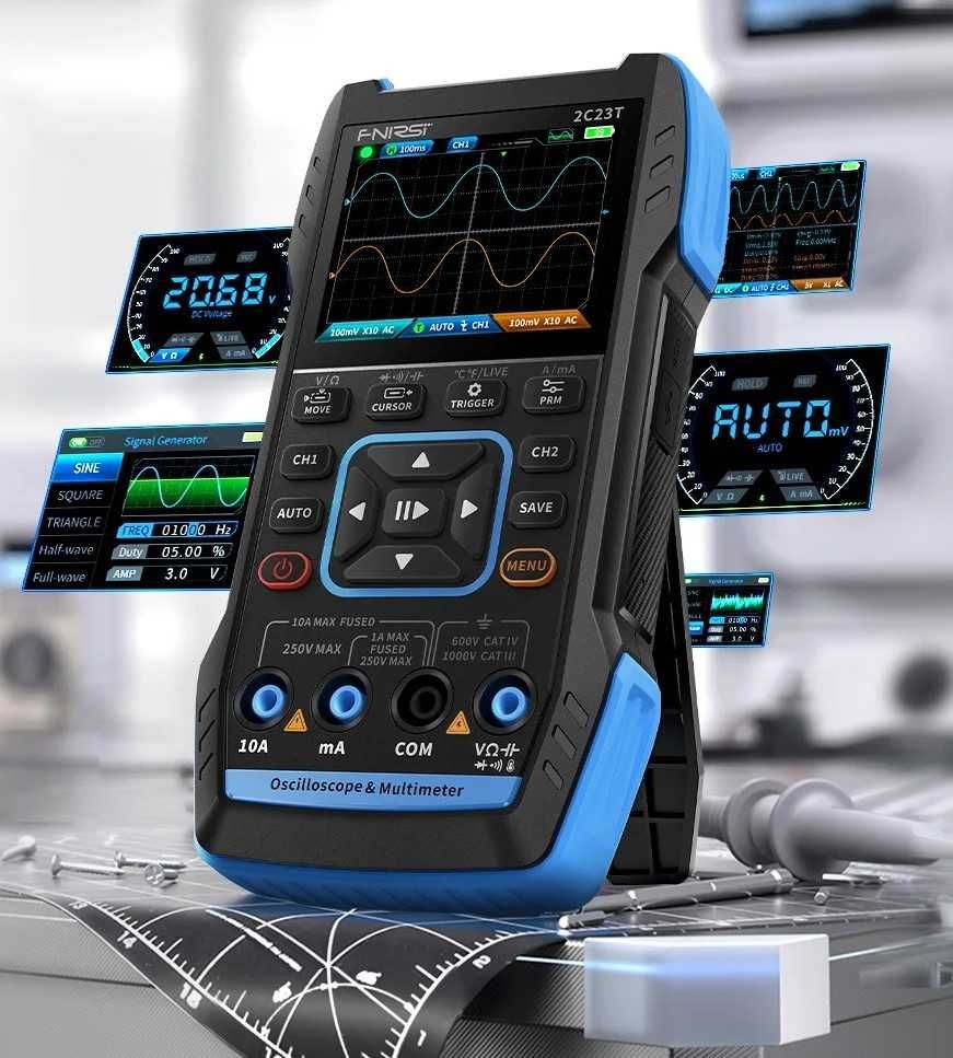 Цифровой осциллограф FNIRSI 2C23T -мультиметр и генератор сигналов