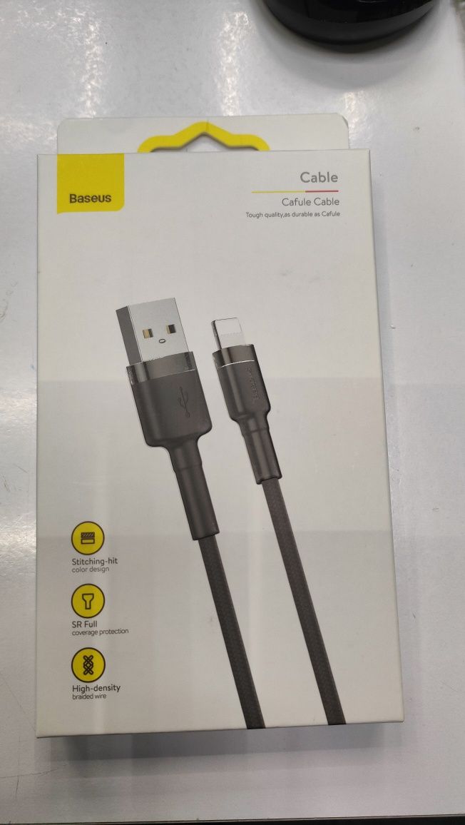 шнур baseus cafule lighting cable 3m