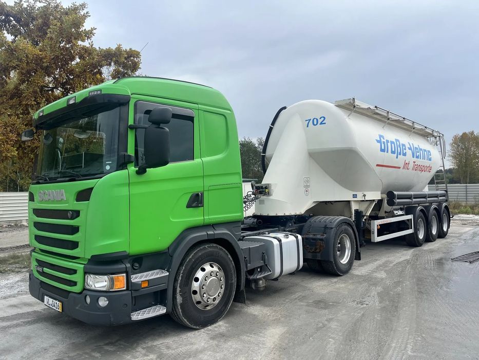 Scania G410 kompresor  Scania G410 Kompresor Gardner Denver + Feldbinder