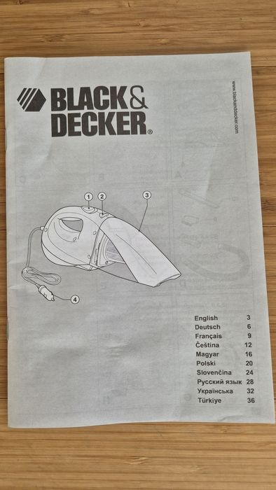 Odkurzacz samochodowy Black and Decker
