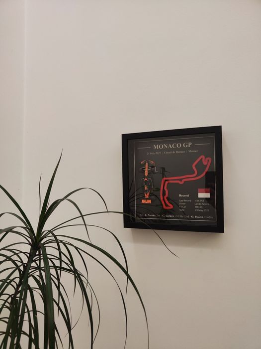 Quadro formula 1 F1  vitória Lando Norris Monaco 2025