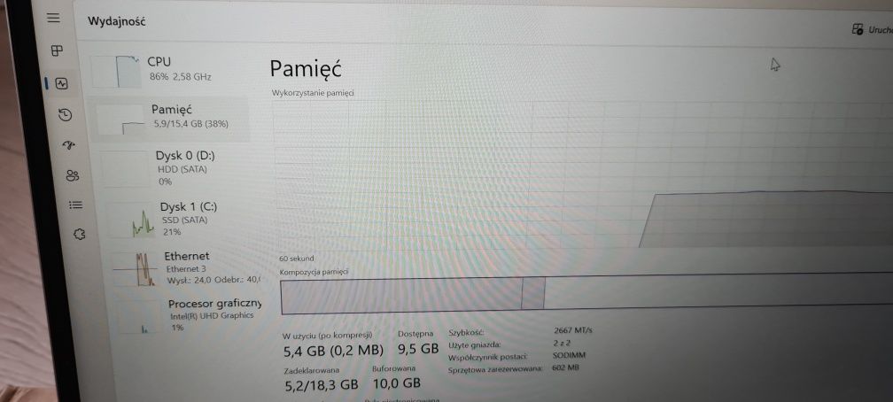 Laptop HP, używany, w dobrym stanie