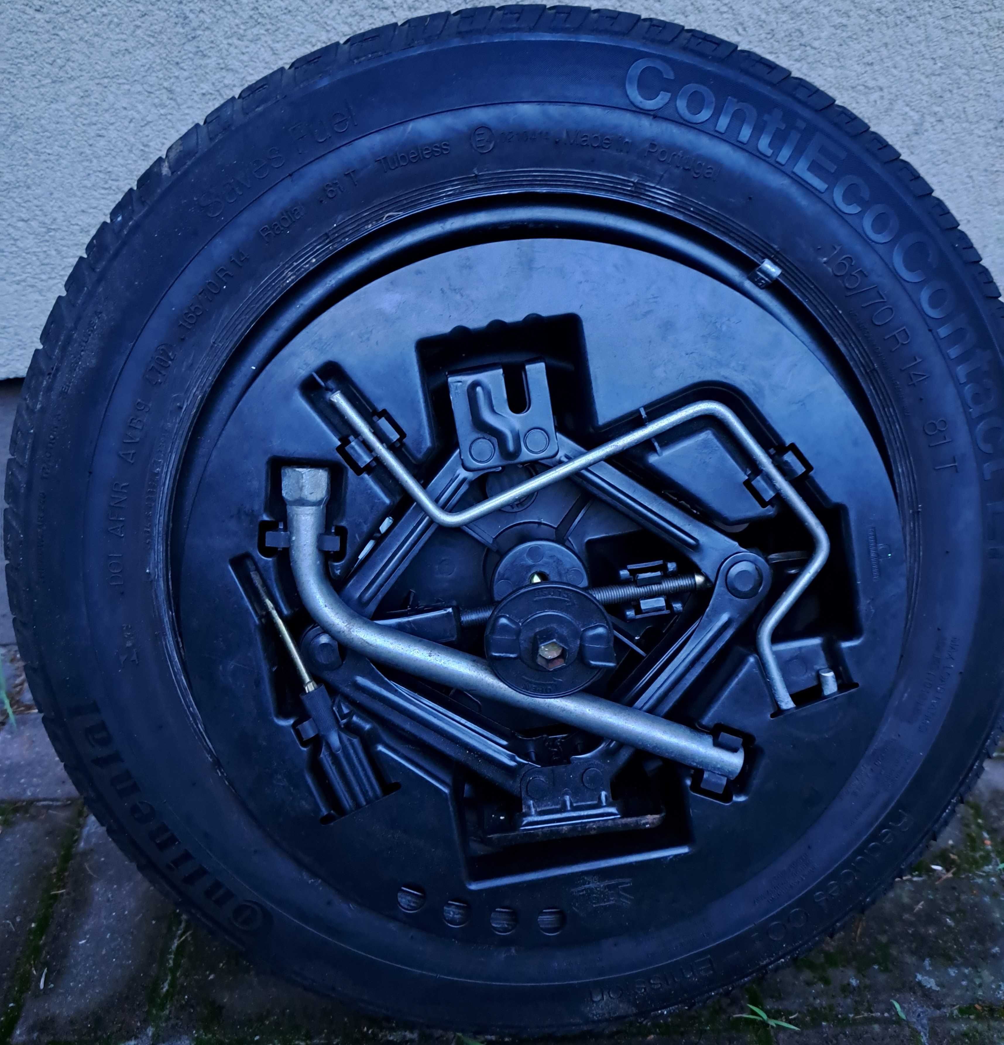 Koło zapasowe (z kluczem i podnośniliem) Fiat Punto II