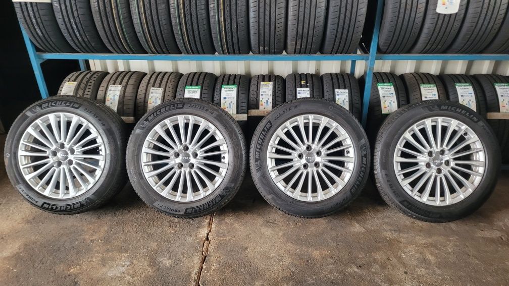 Felgi aluminiowe z oponami letnimi Audi A6 C8 R18 5x112 ORYGINAŁ!
