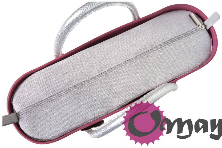Szary organizer do OBAG STANDARD welur jasny grigio 2 kieszenie OMAY