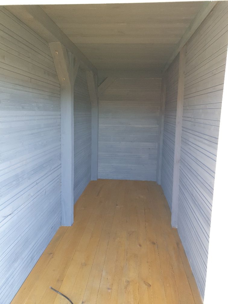 Domek ogrodowy, letniskowy 7,5x5 m z antresolą i częścią gospodarczą.
