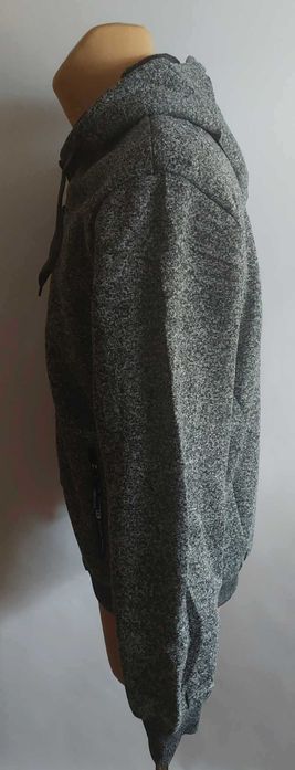 Gruba BLUZA MĘSKA Ocieplana Futerkiem melanż j BLUE JEANS PL0724 3XL