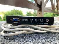 PRZEŁĄCZNIK WIDEO 4 PORT VGA Video Delock 87635 switch bidirectional