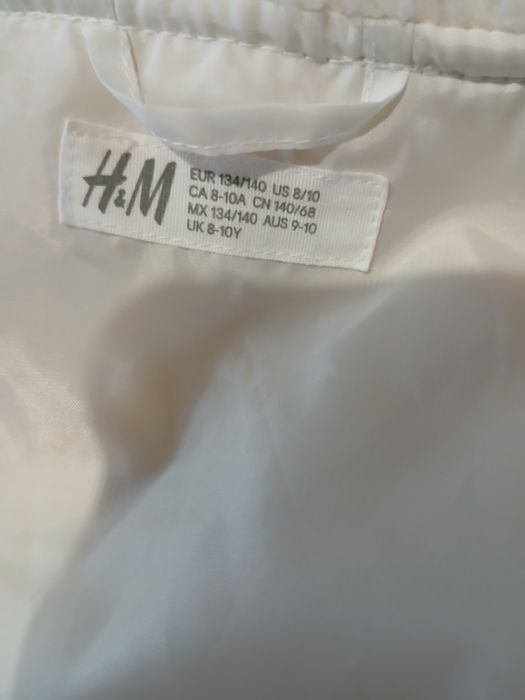 Bezrękawnik, kamizelka, futrzak H&M 134/140