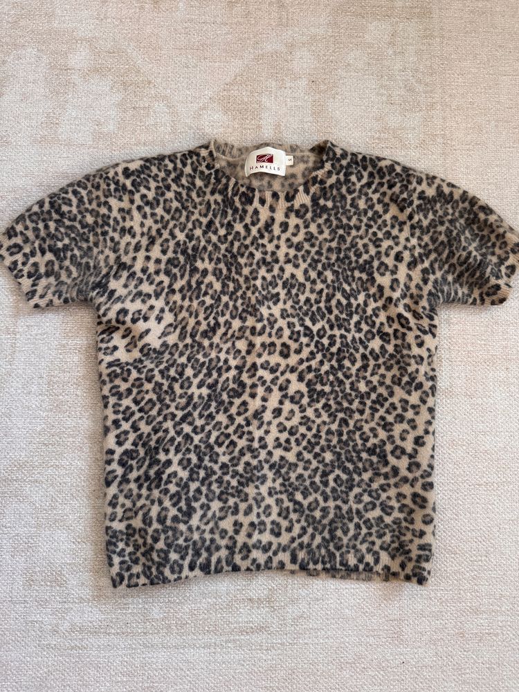 Sweterek angora panterka viral XS