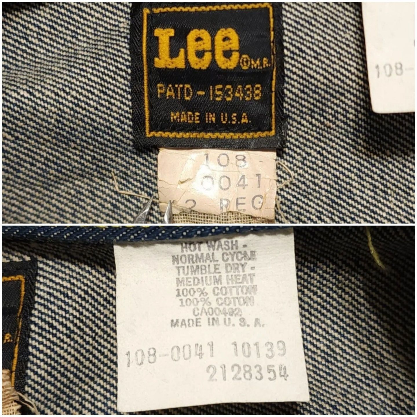 Винтажная джинсовая куртка Lee Riders USA